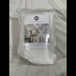 NIB Hotel Collection Alabastar Quilted (1) Standard Sham‎ Pillow Case